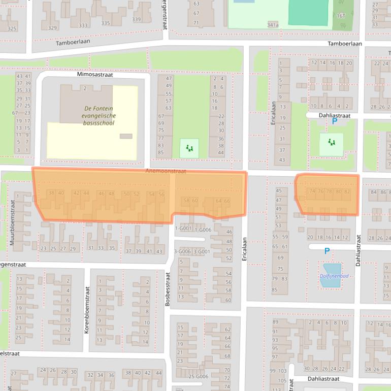 Kaart van postcodegebied 7906PG.