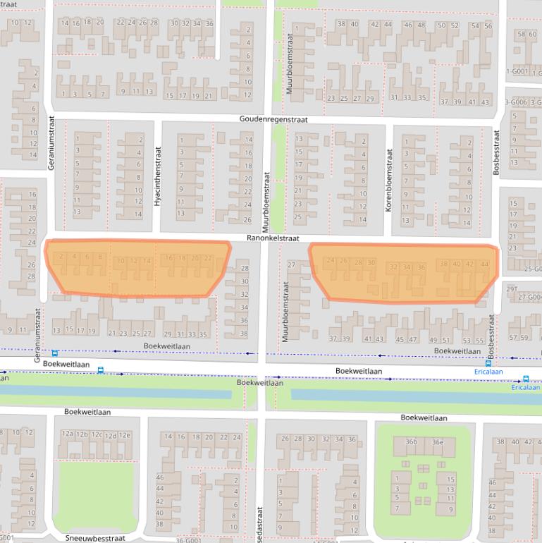 Kaart van postcodegebied 7906PM.