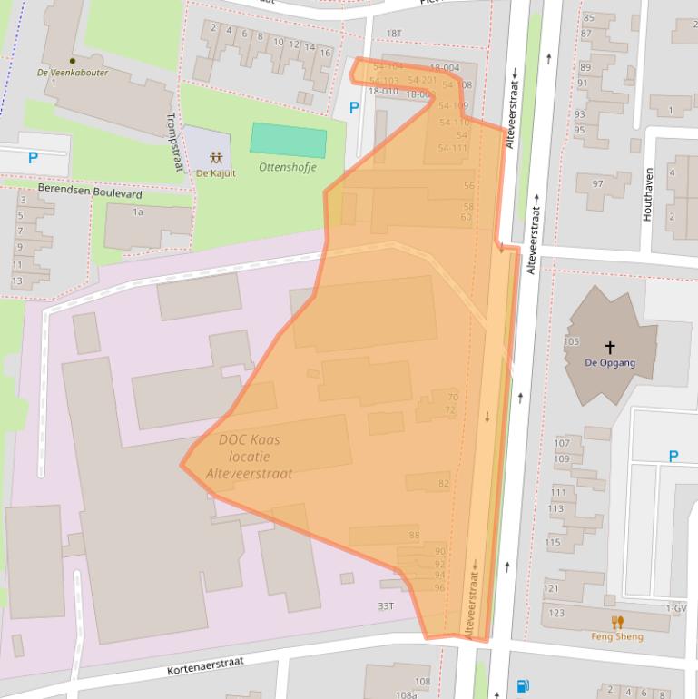 Kaart van postcodegebied 7907AB.