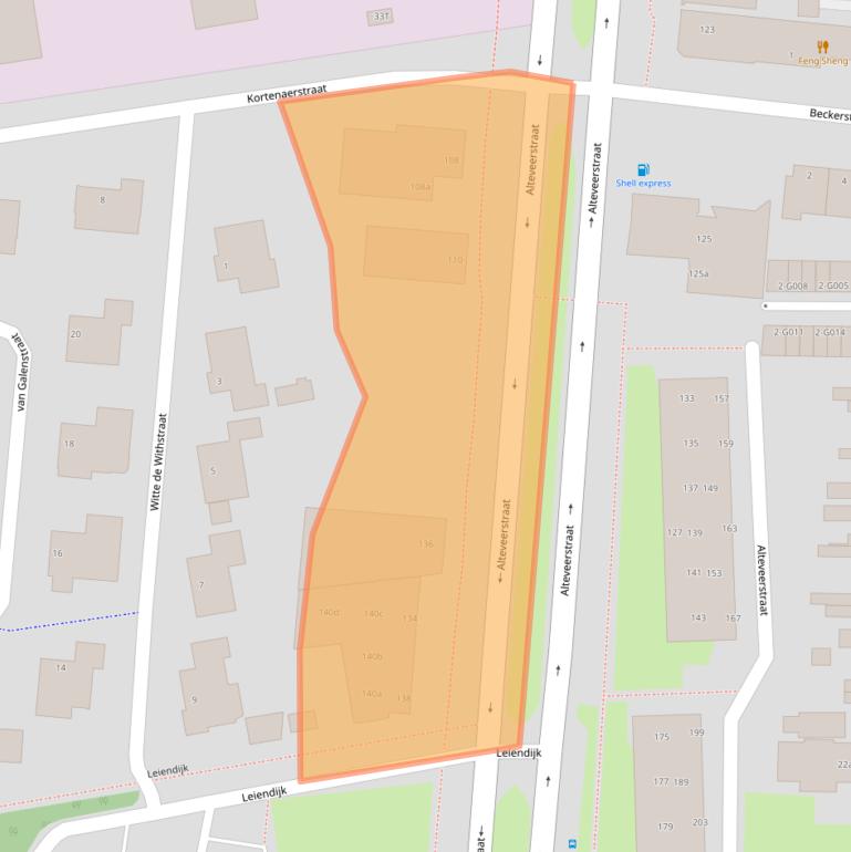 Kaart van postcodegebied 7907AC.