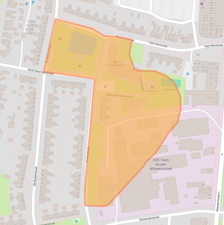Kaart van postcodegebied 7907AR.