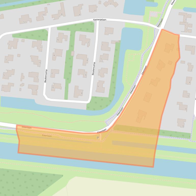 Kaart van postcodegebied 7907BA.