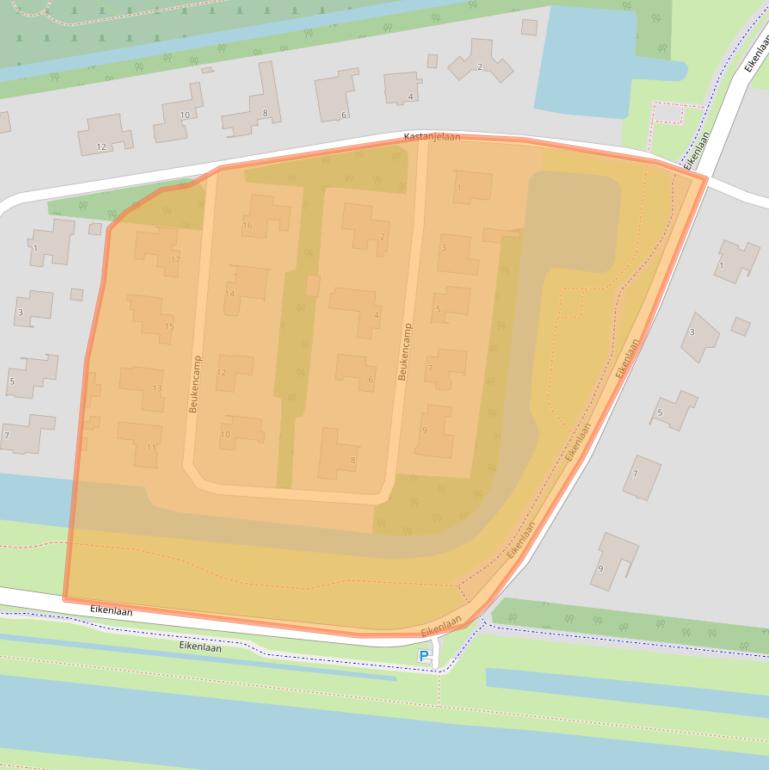 Kaart van postcodegebied 7907BB.