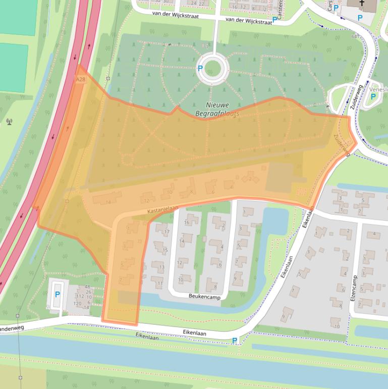 Kaart van postcodegebied 7907BC.