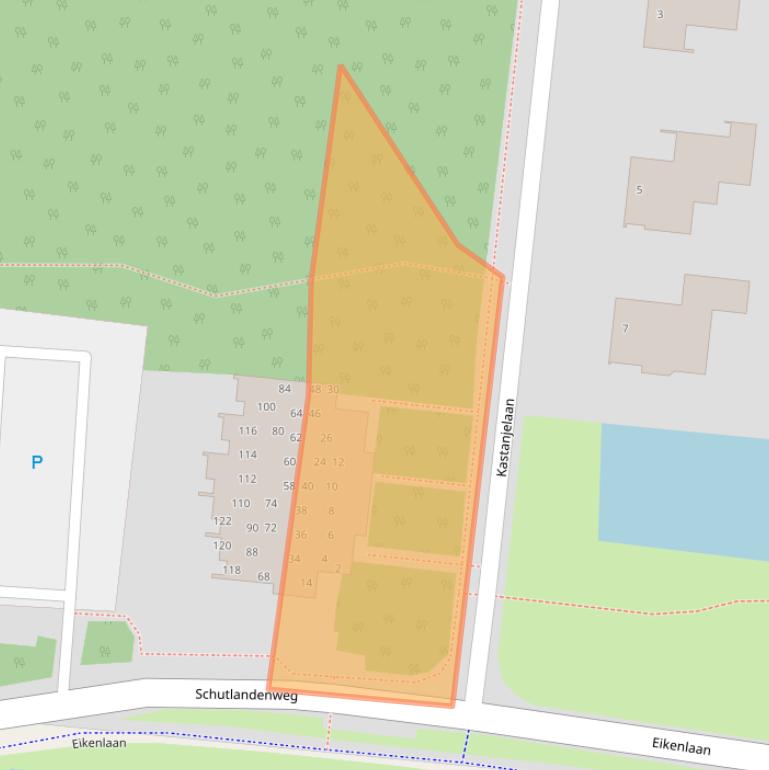 Kaart van postcodegebied 7907BJ.