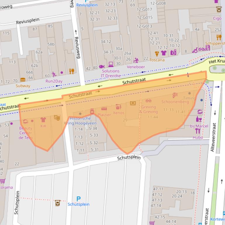 Kaart van postcodegebied 7907CA.