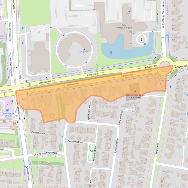 Kaart van postcodegebied 7907CD.