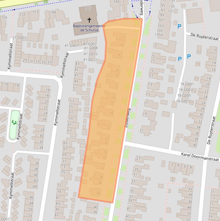 Kaart van postcodegebied 7907CL.