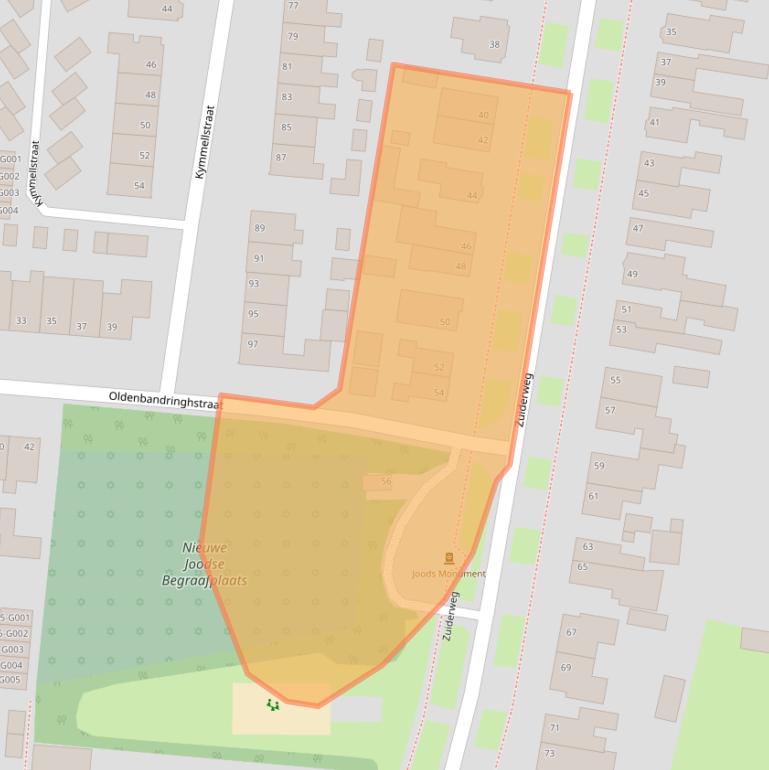 Kaart van postcodegebied 7907CM.