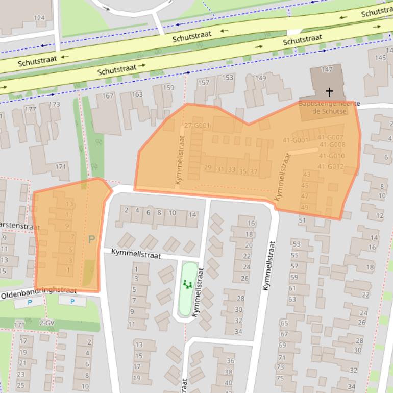Kaart van postcodegebied 7907CN.