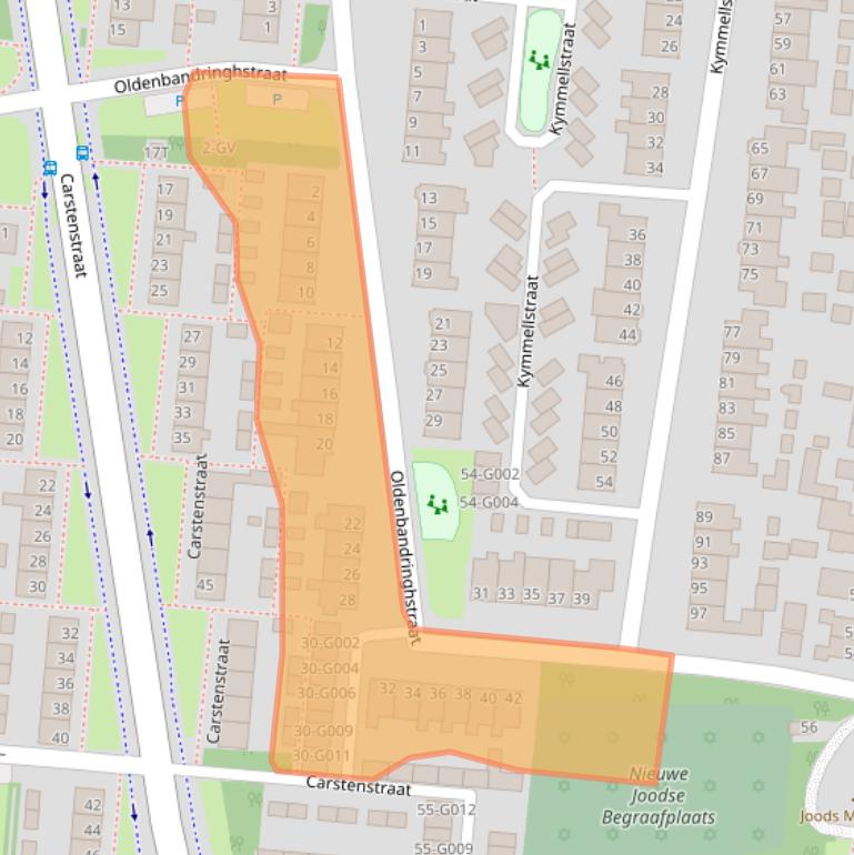 Kaart van postcodegebied 7907CV.