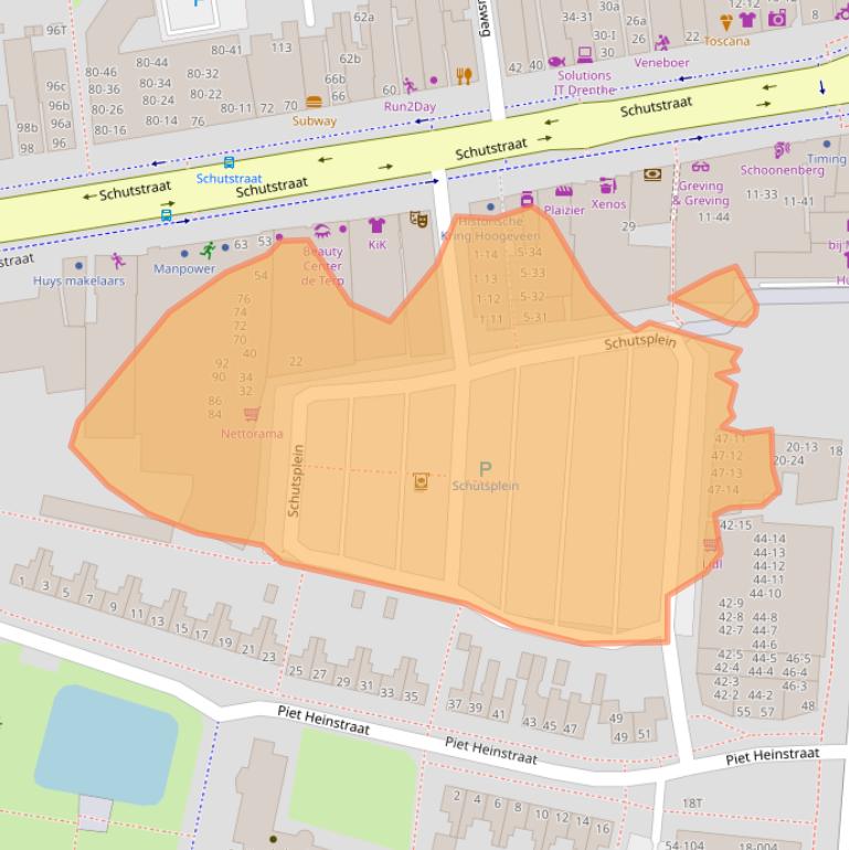 Kaart van postcodegebied 7907CZ.