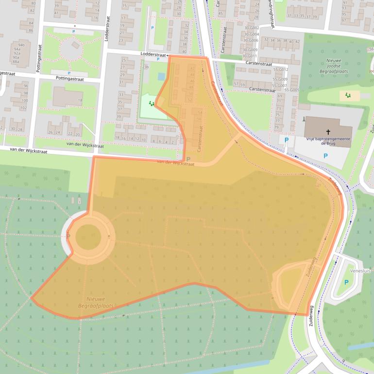 Kaart van postcodegebied 7907ED.