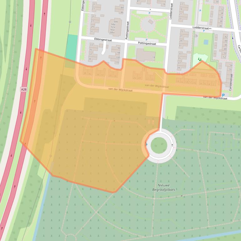 Kaart van postcodegebied 7907EM.