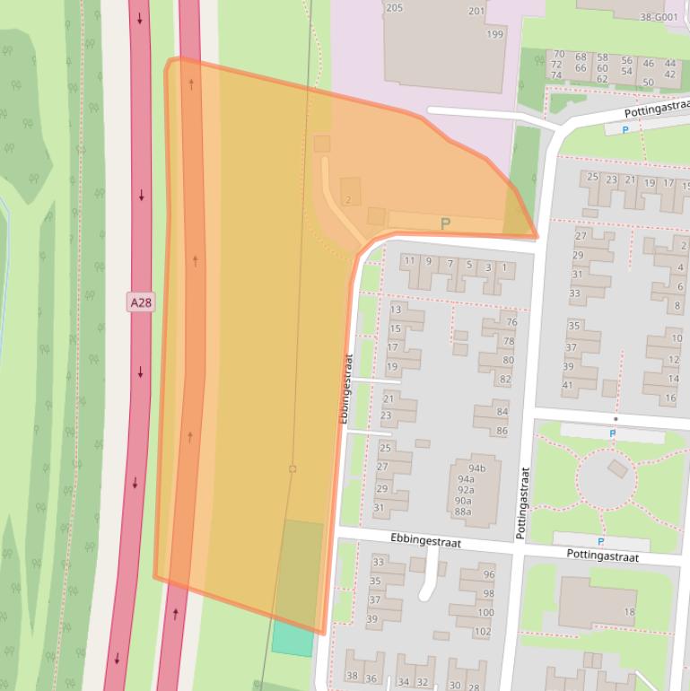 Kaart van postcodegebied 7907EN.