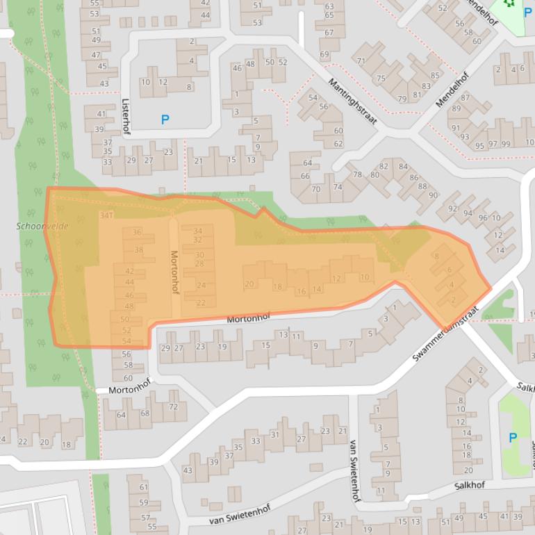 Kaart van postcodegebied 7908AP.