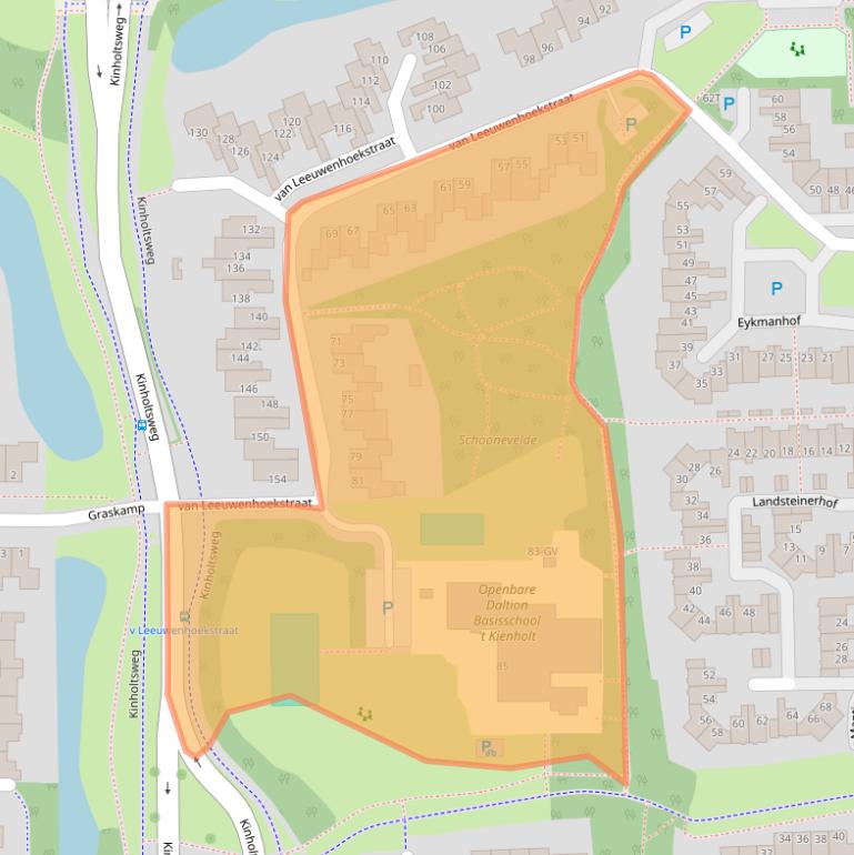 Kaart van postcodegebied 7908BJ.