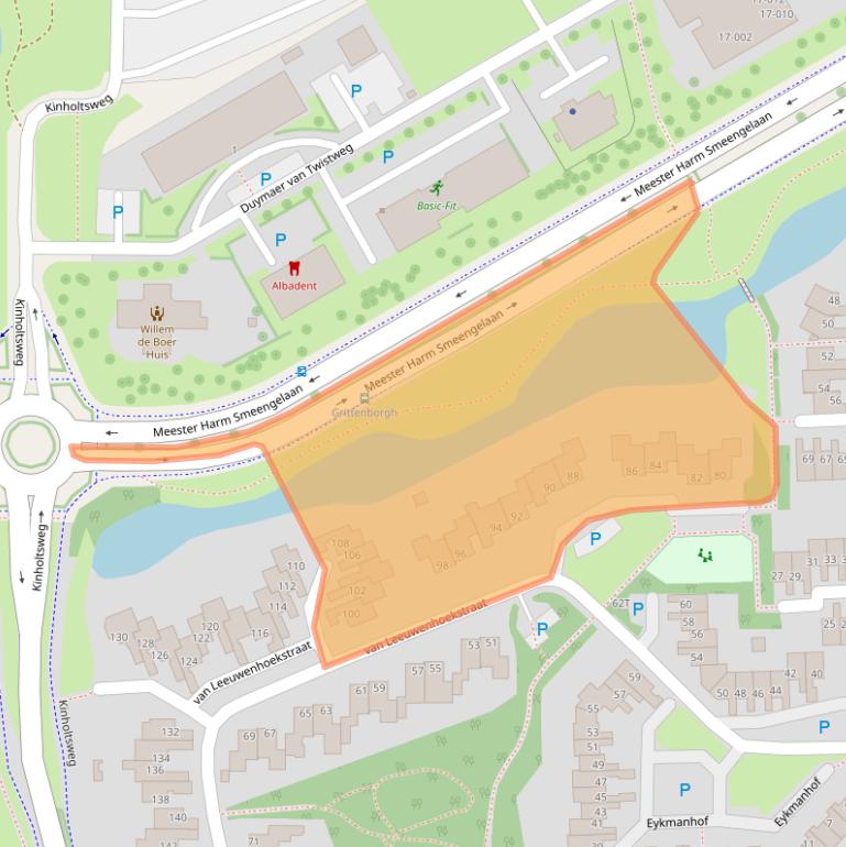 Kaart van postcodegebied 7908BM.