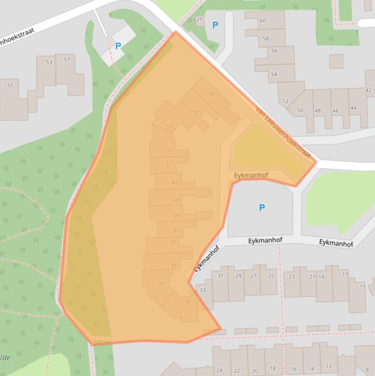 Kaart van postcodegebied 7908BR.