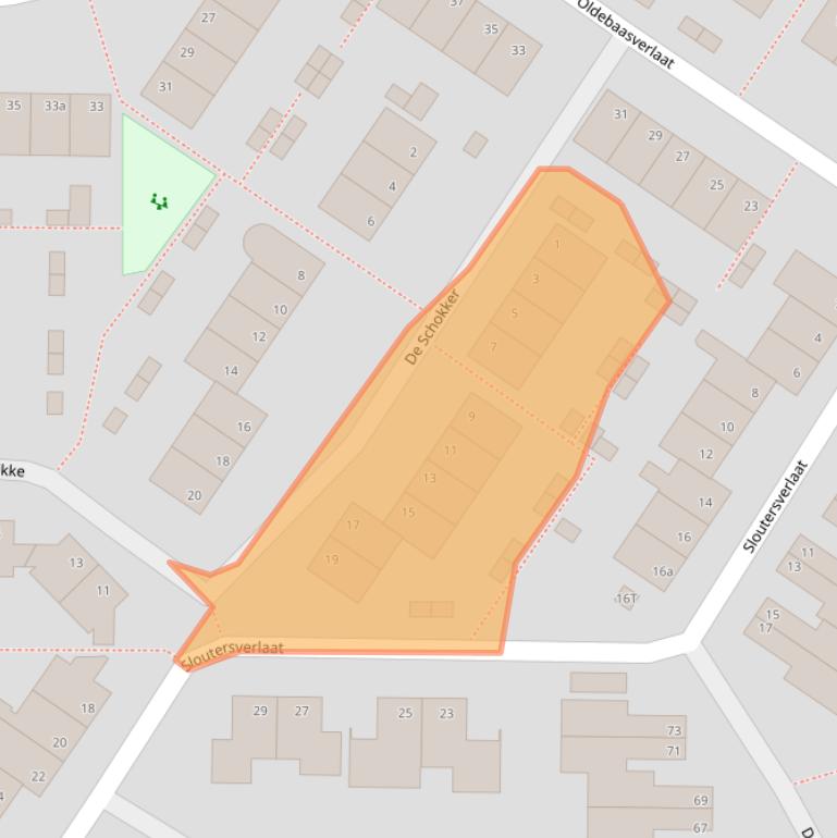 Kaart van postcodegebied 7908DN.