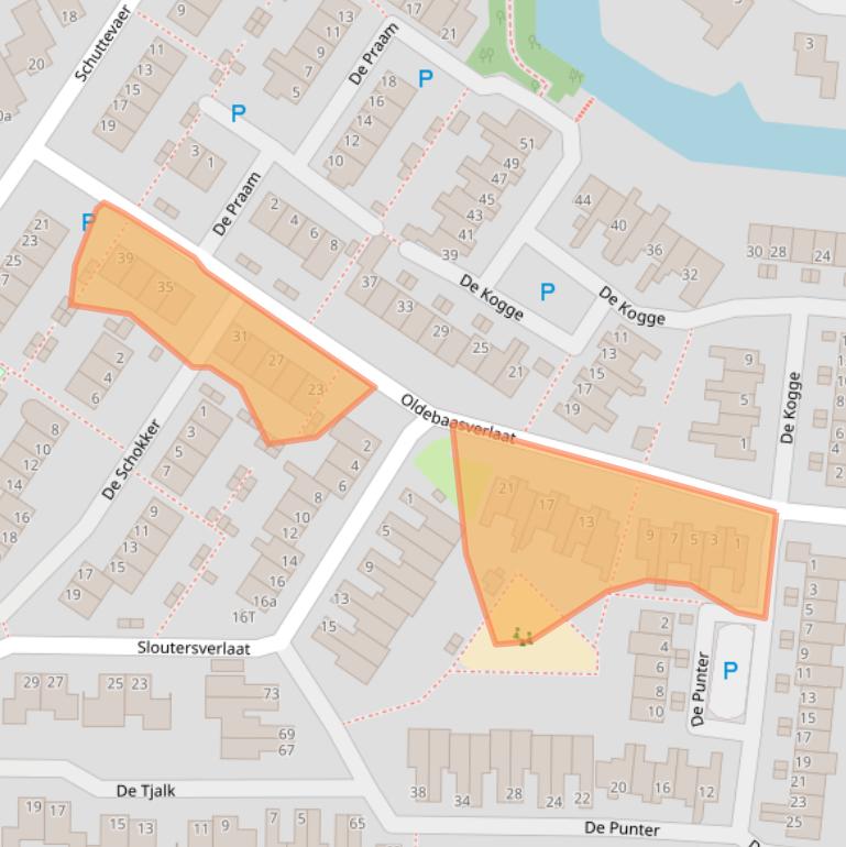 Kaart van postcodegebied 7908DR.