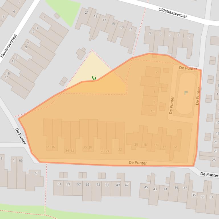 Kaart van postcodegebied 7908DW.