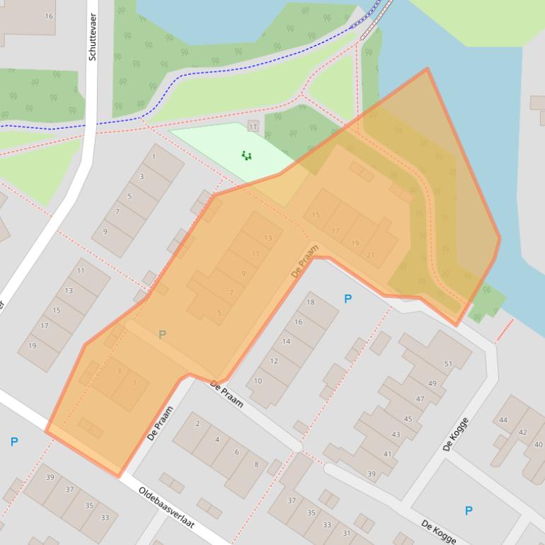 Kaart van postcodegebied 7908EC.