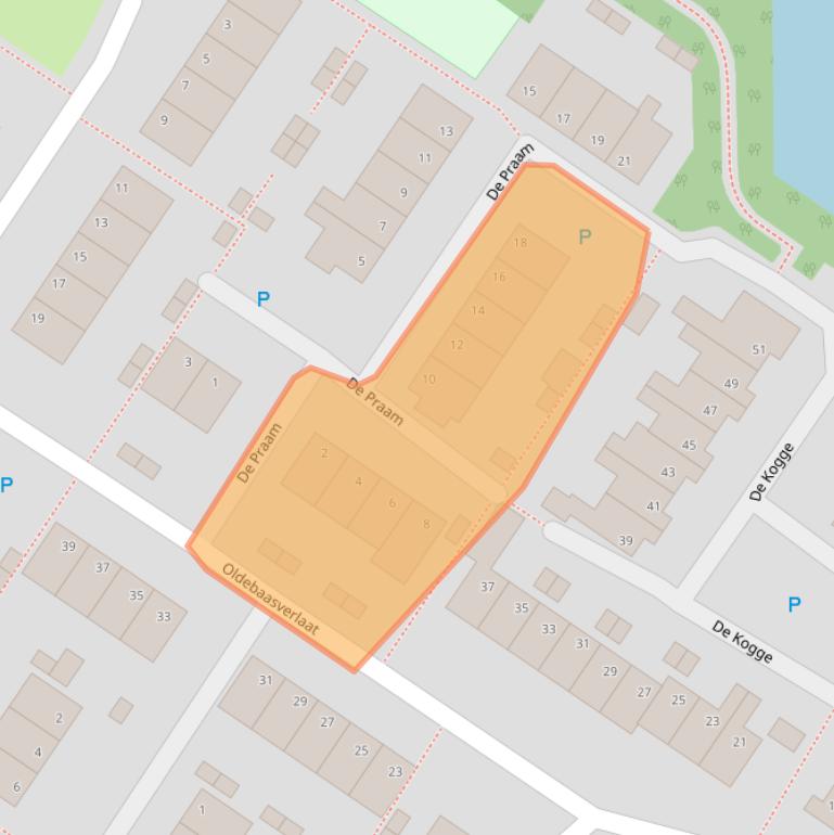 Kaart van postcodegebied 7908ED.