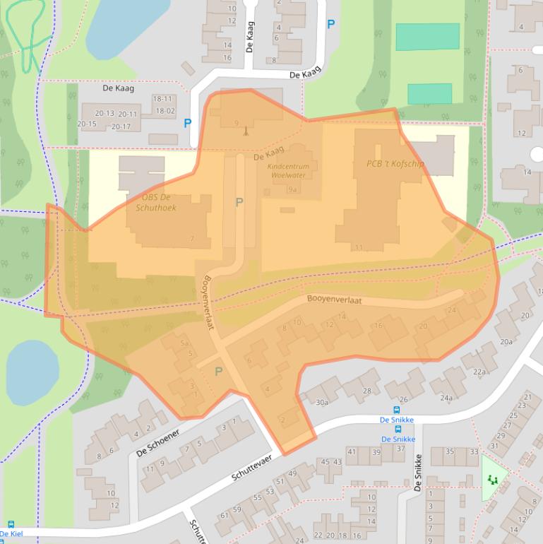 Kaart van postcodegebied 7908EE.