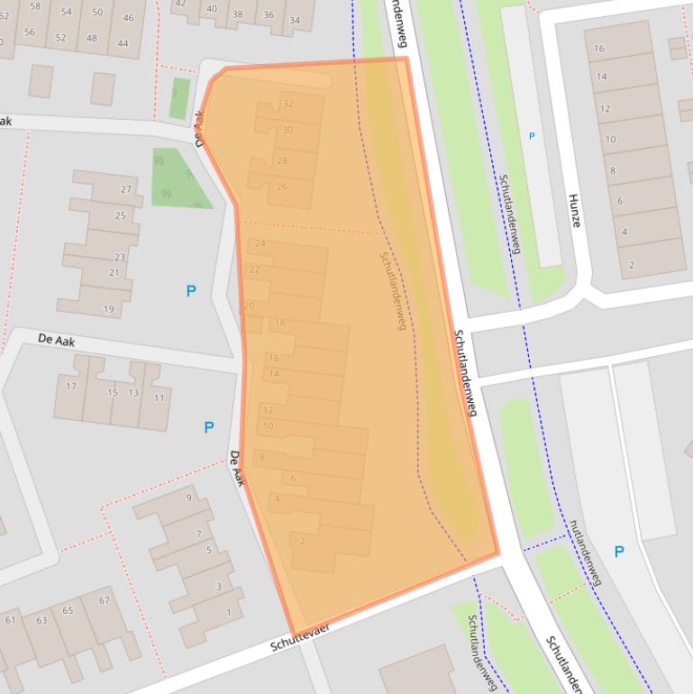 Kaart van postcodegebied 7908EH.