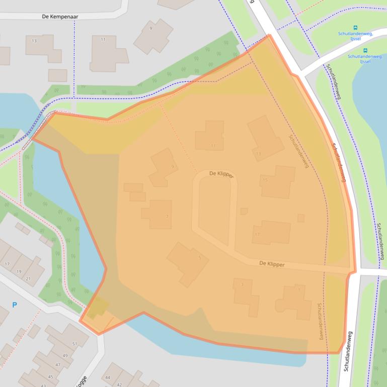 Kaart van postcodegebied 7908ET.