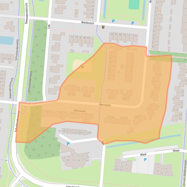 Kaart van postcodegebied 7908HG.