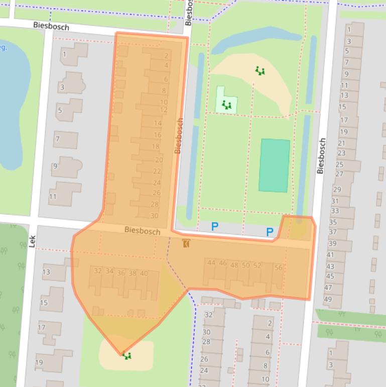 Kaart van postcodegebied 7908HH.