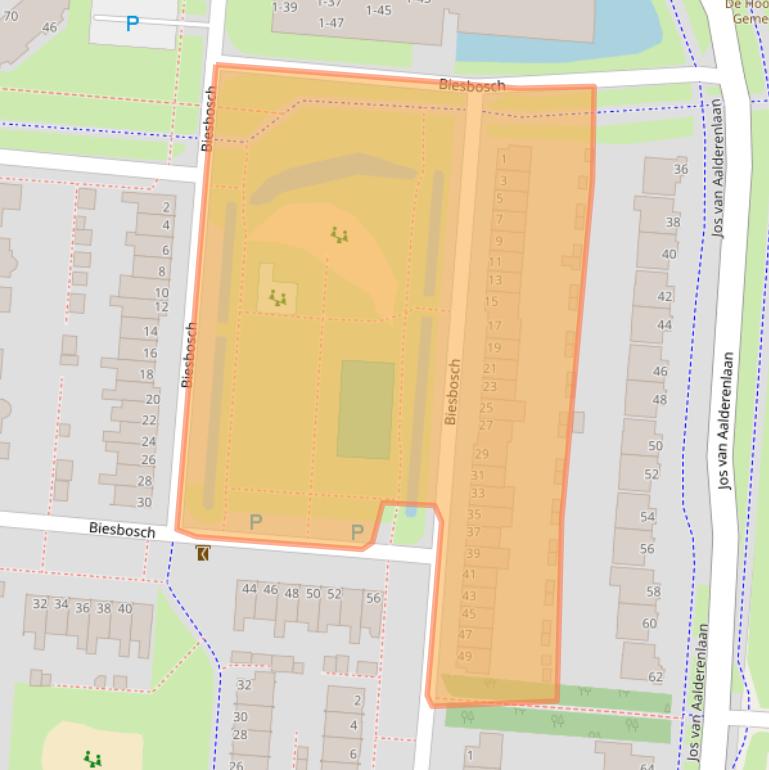 Kaart van postcodegebied 7908HJ.