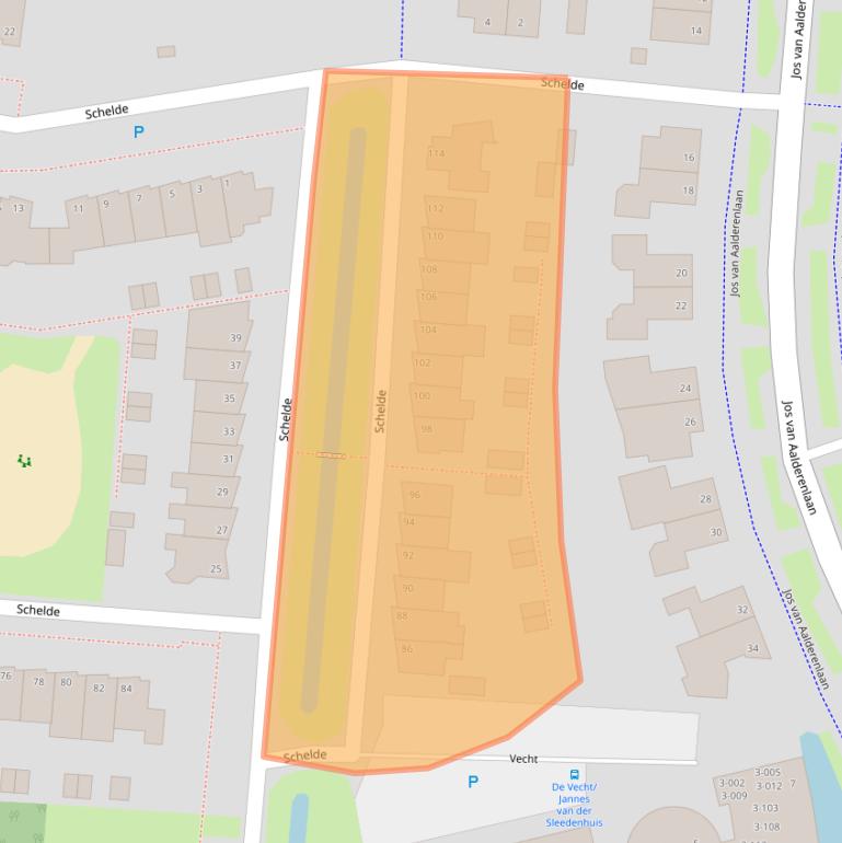 Kaart van postcodegebied 7908HM.