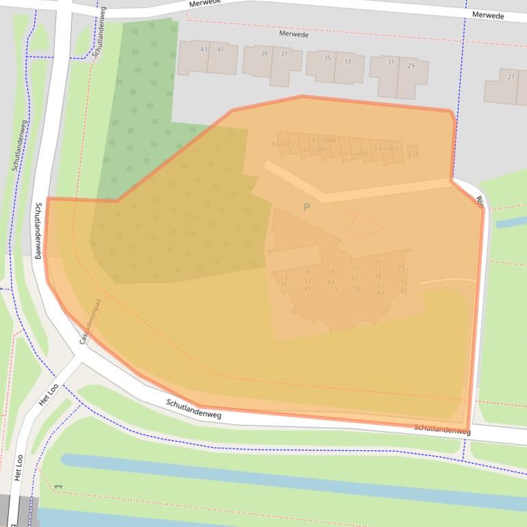 Kaart van postcodegebied 7908HR.