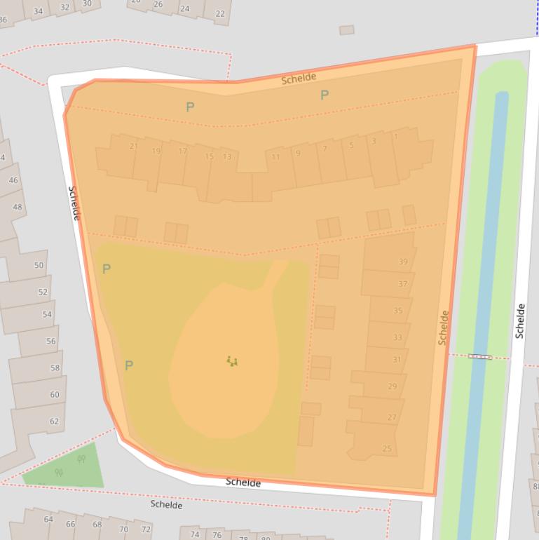 Kaart van postcodegebied 7908HW.
