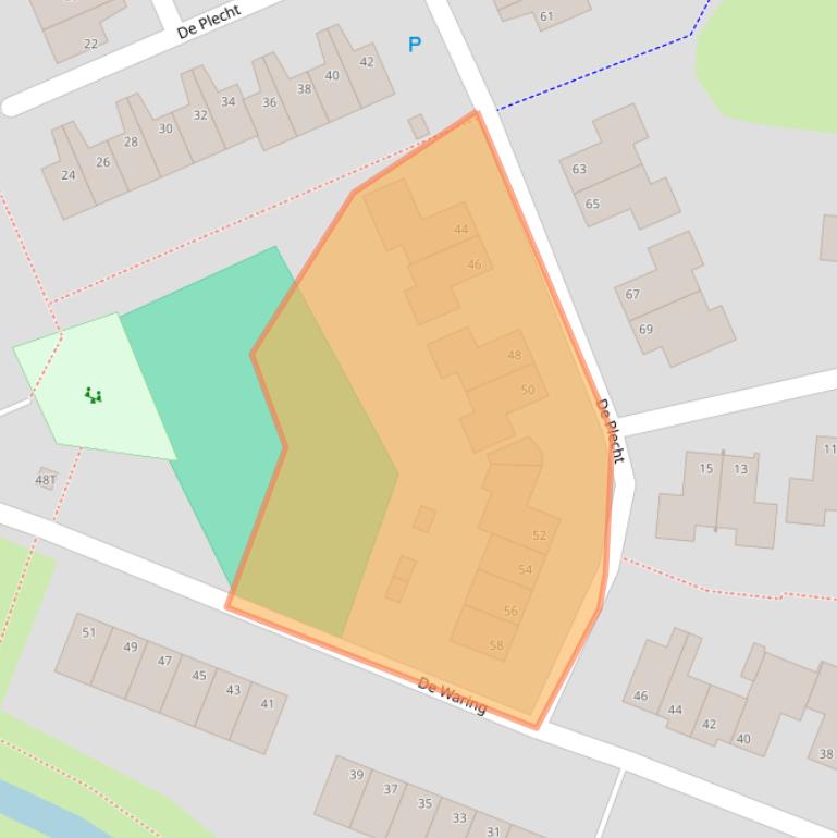 Kaart van postcodegebied 7908KB.