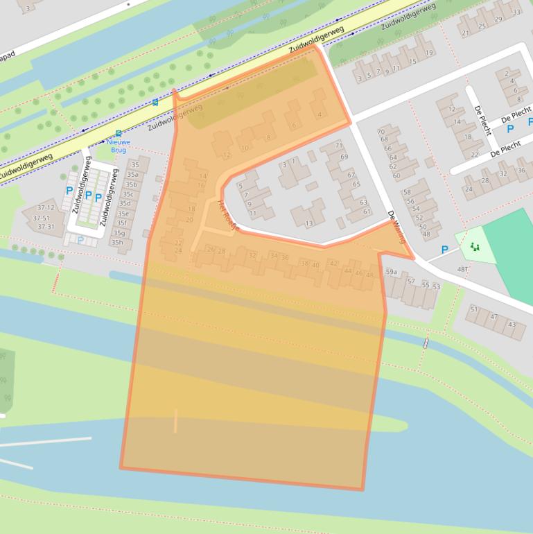 Kaart van postcodegebied 7908KE.