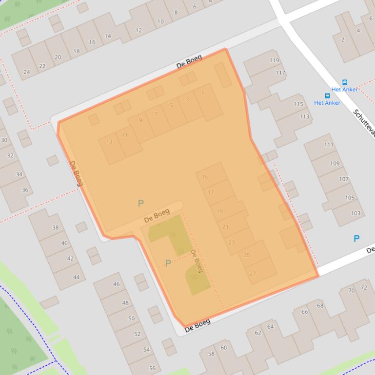 Kaart van postcodegebied 7908KK.