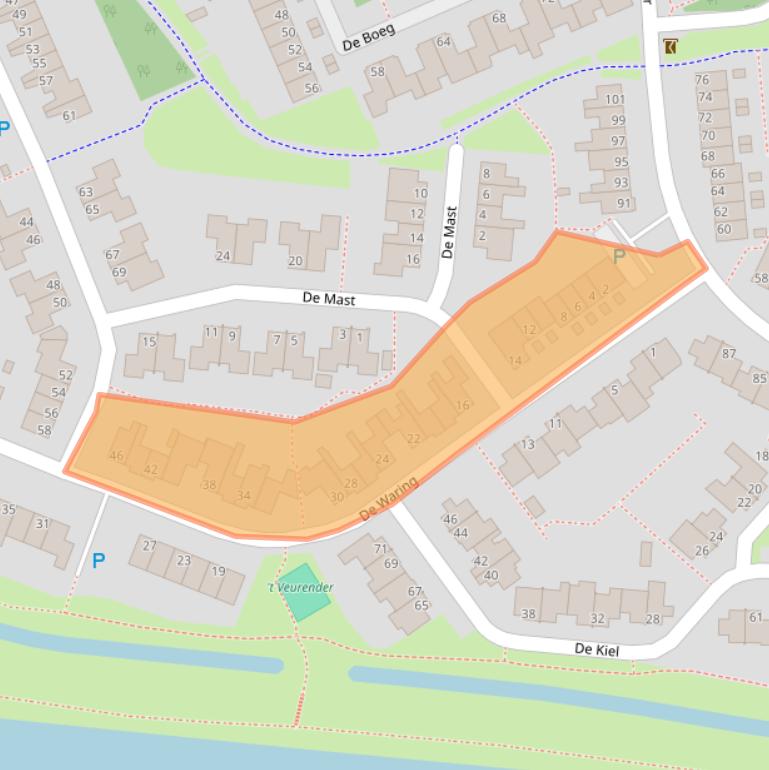 Kaart van postcodegebied 7908LE.