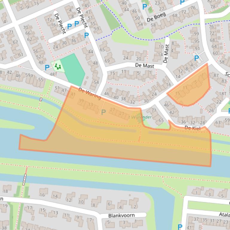Kaart van postcodegebied 7908LG.