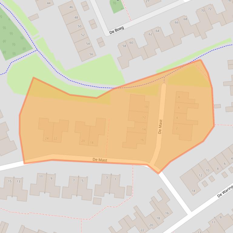 Kaart van postcodegebied 7908LH.