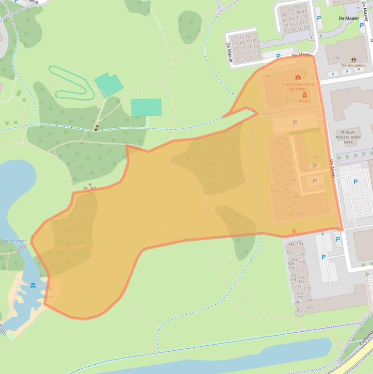 Kaart van postcodegebied 7908MA.