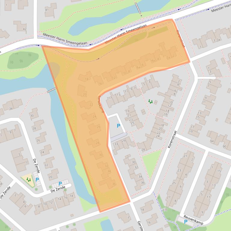 Kaart van postcodegebied 7908MR.