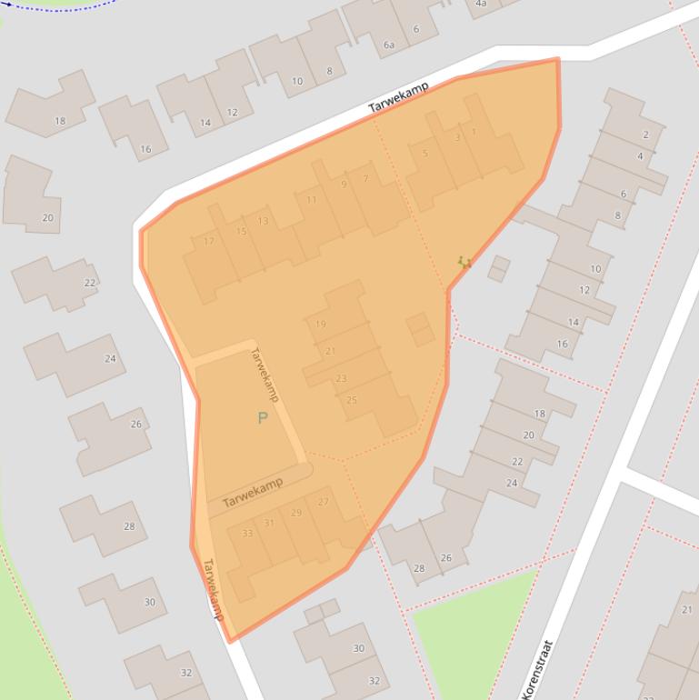 Kaart van postcodegebied 7908MS.