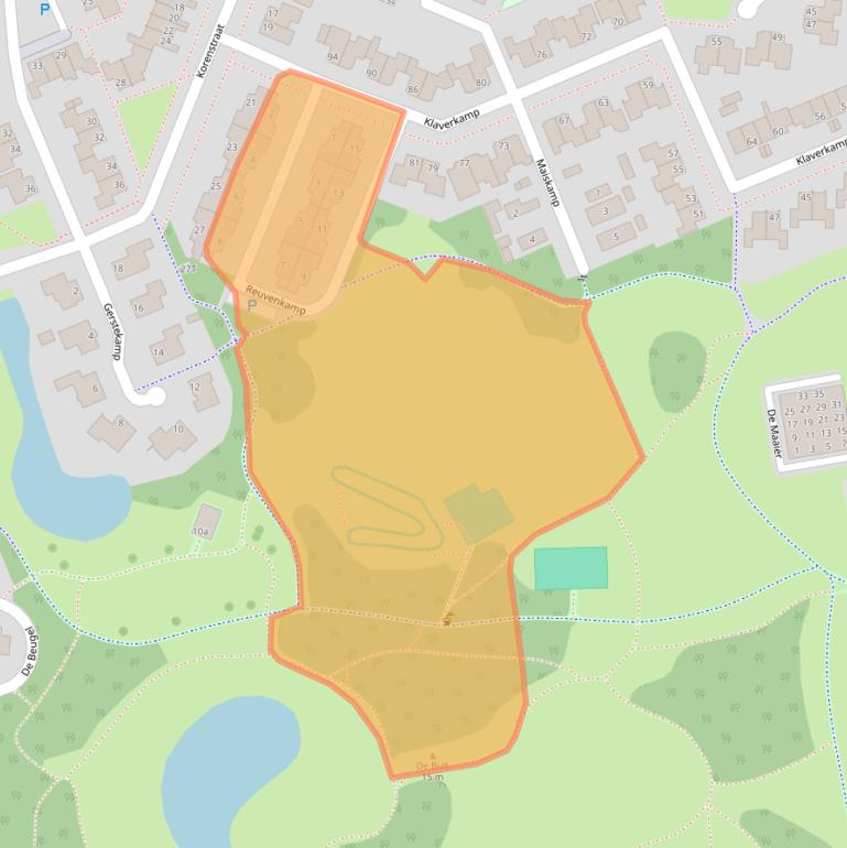 Kaart van postcodegebied 7908MX.