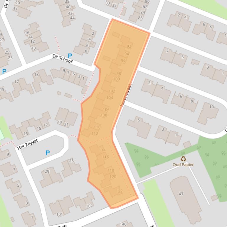 Kaart van postcodegebied 7908NN.