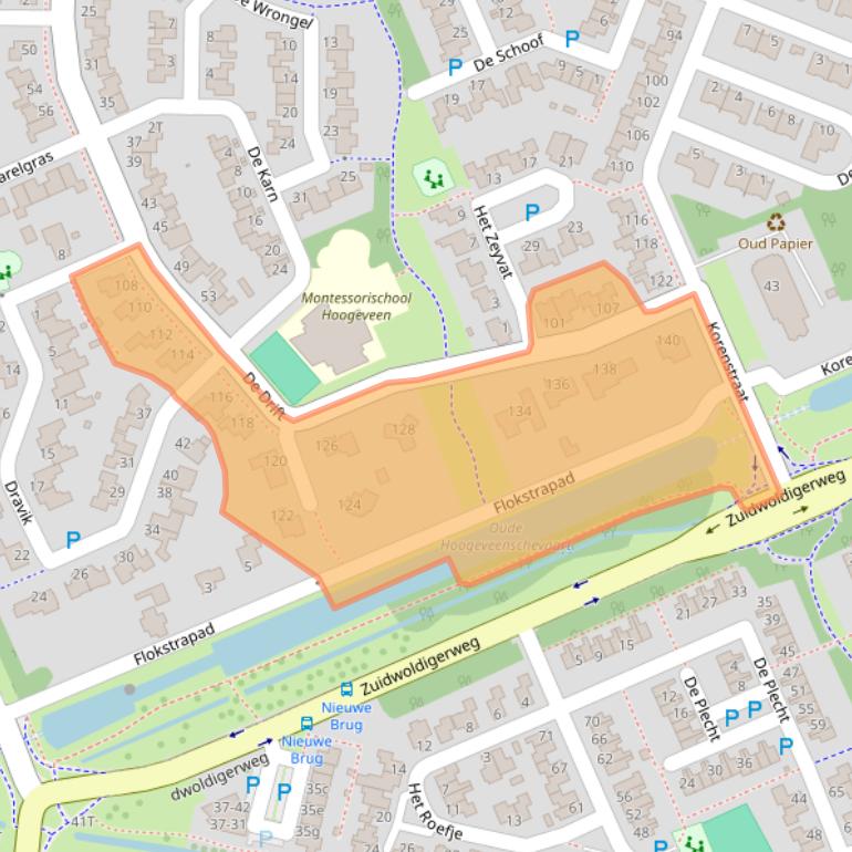 Kaart van postcodegebied 7908NP.