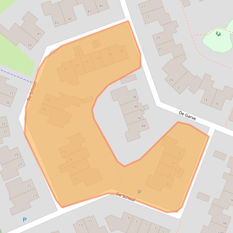 Kaart van postcodegebied 7908NR.